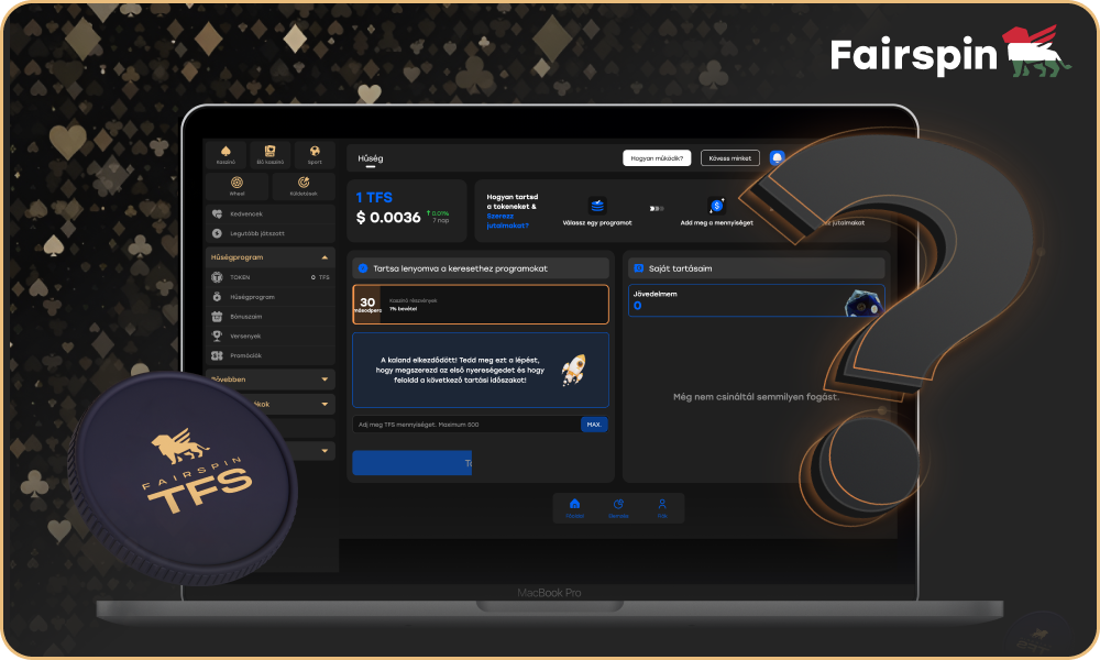 A TFS Token egy kriptovaluta, amelyet a magyar felhasználók a Fairspin Casino-ban használhatnak